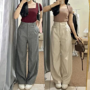 id-11134207-7rasi-m2wii7rbfac1d2 Oro Pants High Waist Celana Wanita Panjang Kerja Kulot Kantor Korean Style Celana Anti Kusut Premium